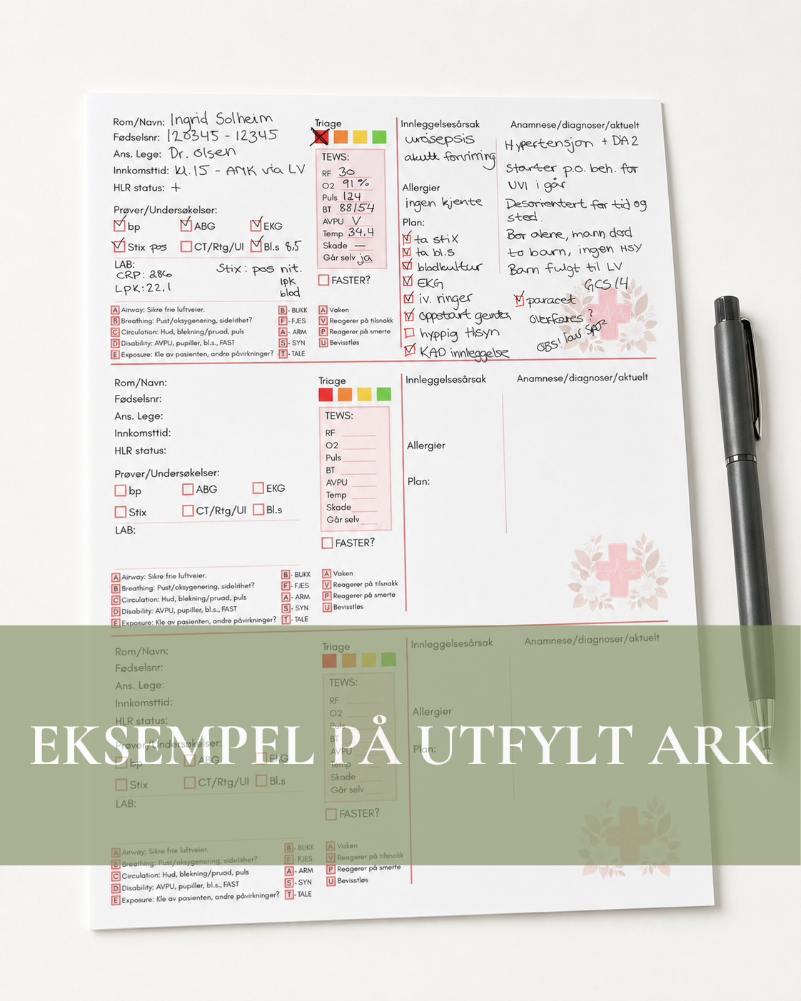 Rapportark - Akuttmottak