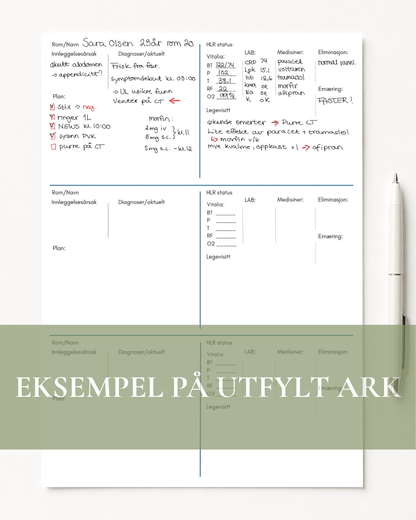 Rapportark - Enkel