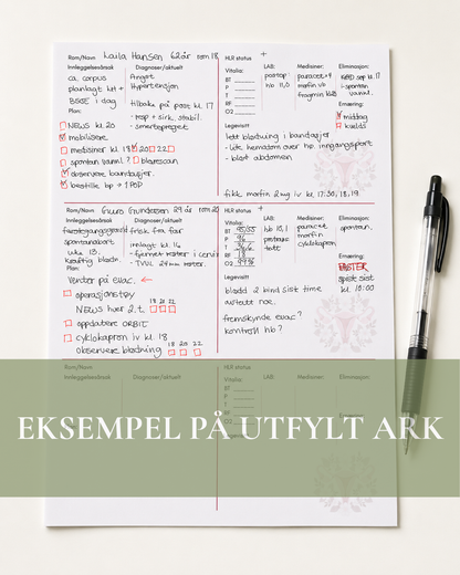 Rapportark - Gyn