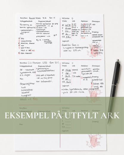 Rapportark - Hjerte