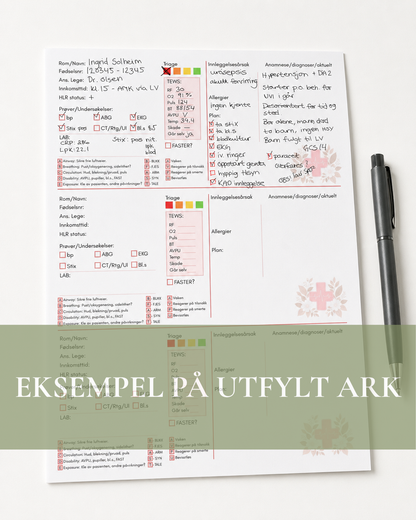 Rapportark - Akuttmottak
