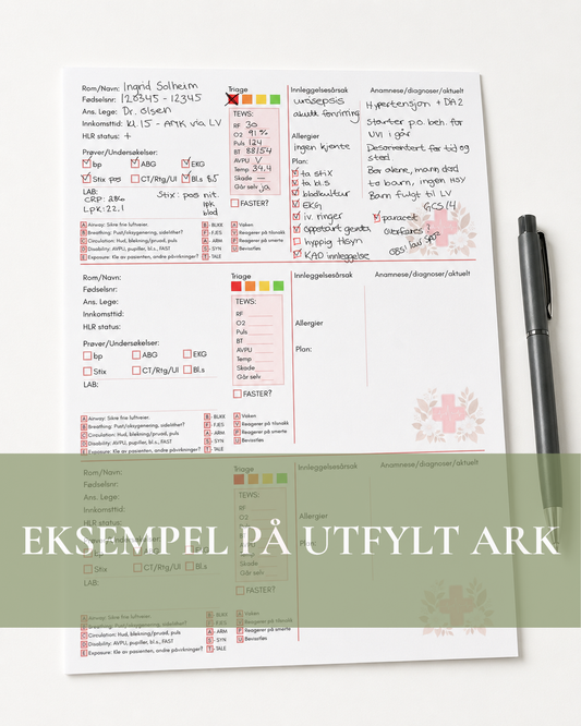Rapportark - Akuttmottak